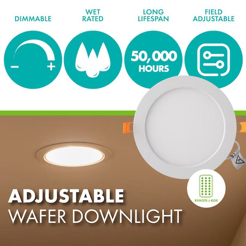 Simply Conserve Adjustable 12W LED Thin Wafer Downlight